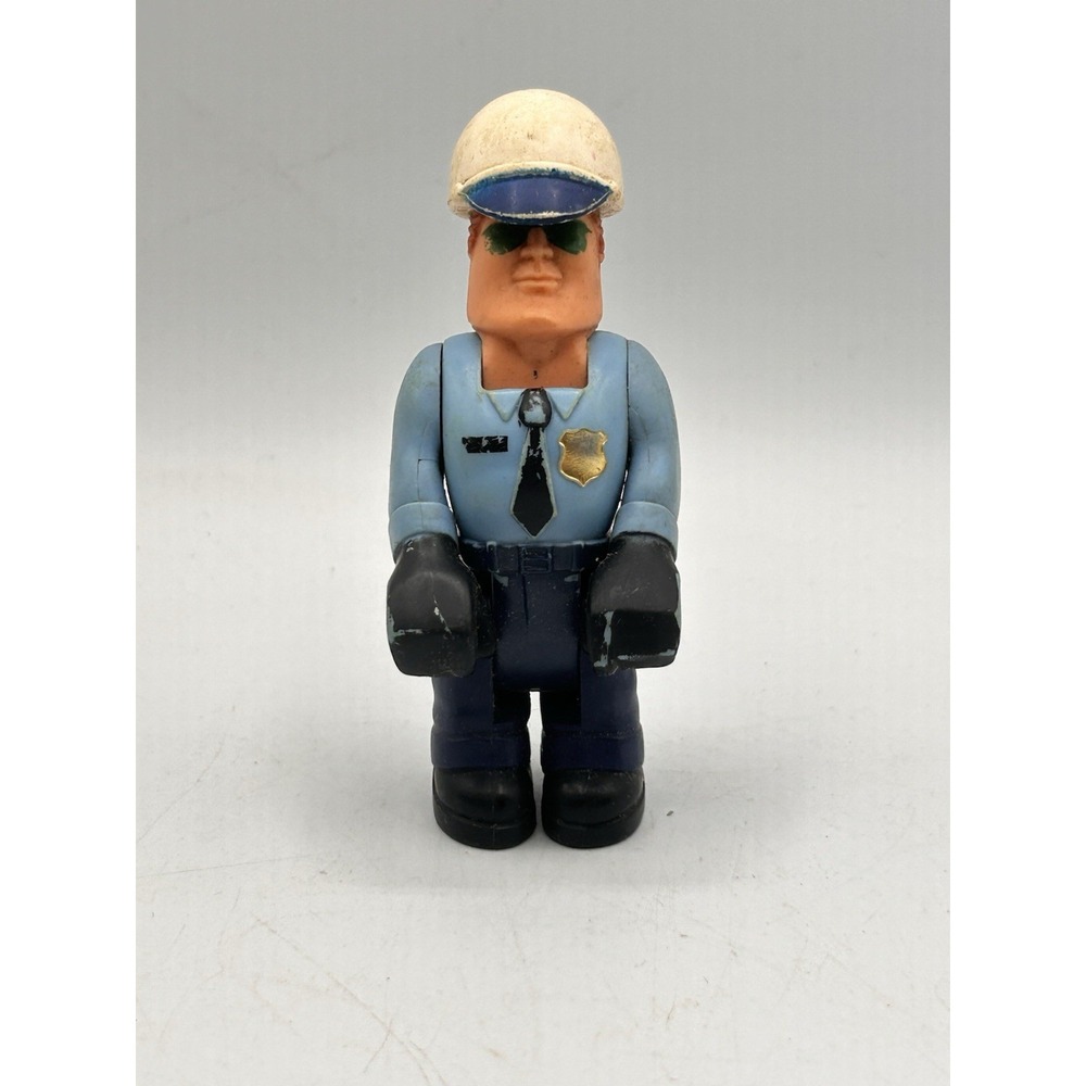 Husky Helpers Police Officer With‎ White Helmet 3.75" Action Figure Fisher-Price
